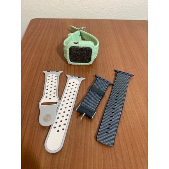 Other - Apple Series 5 14mm Watch Bands 3 pack Preowned Green White Blue